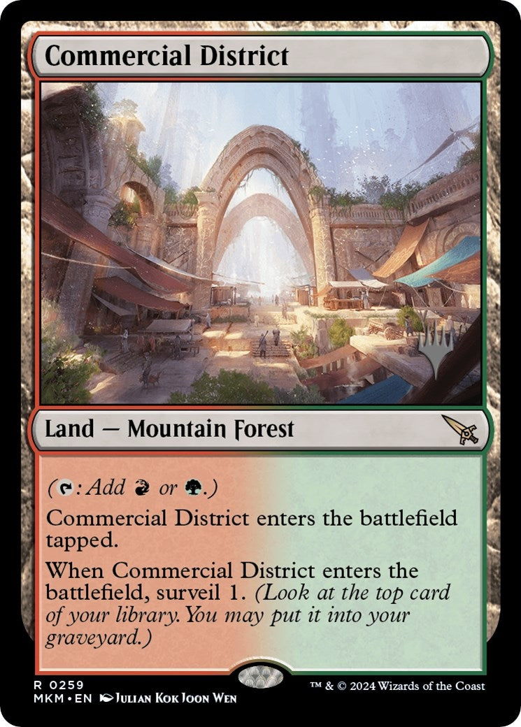 Image for Commercial District (Promo Pack: Murders at Karlov Manor) (259) - Magic: The Gathering