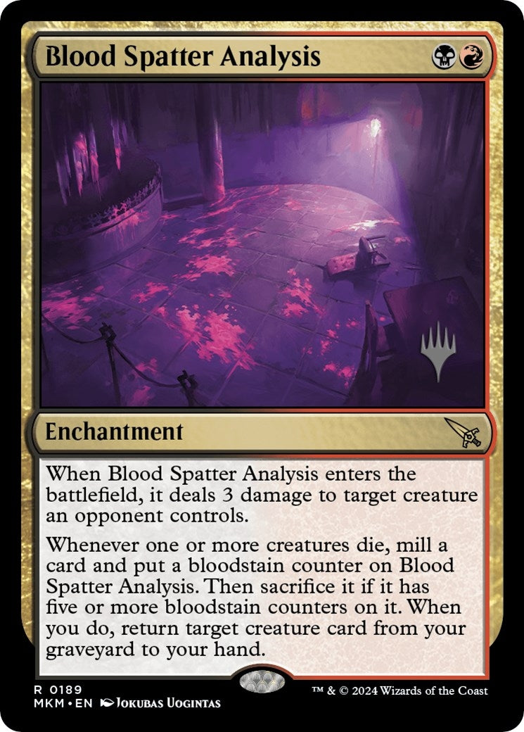 Image for Blood Spatter Analysis (Promo Pack: Murders at Karlov Manor) (189) - Magic: The Gathering