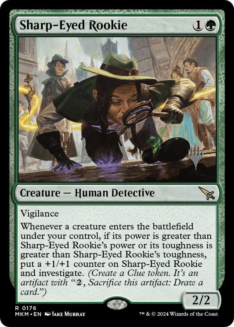 Image for Sharp-Eyed Rookie (Promo Pack: Murders at Karlov Manor) (176) - Magic: The Gathering