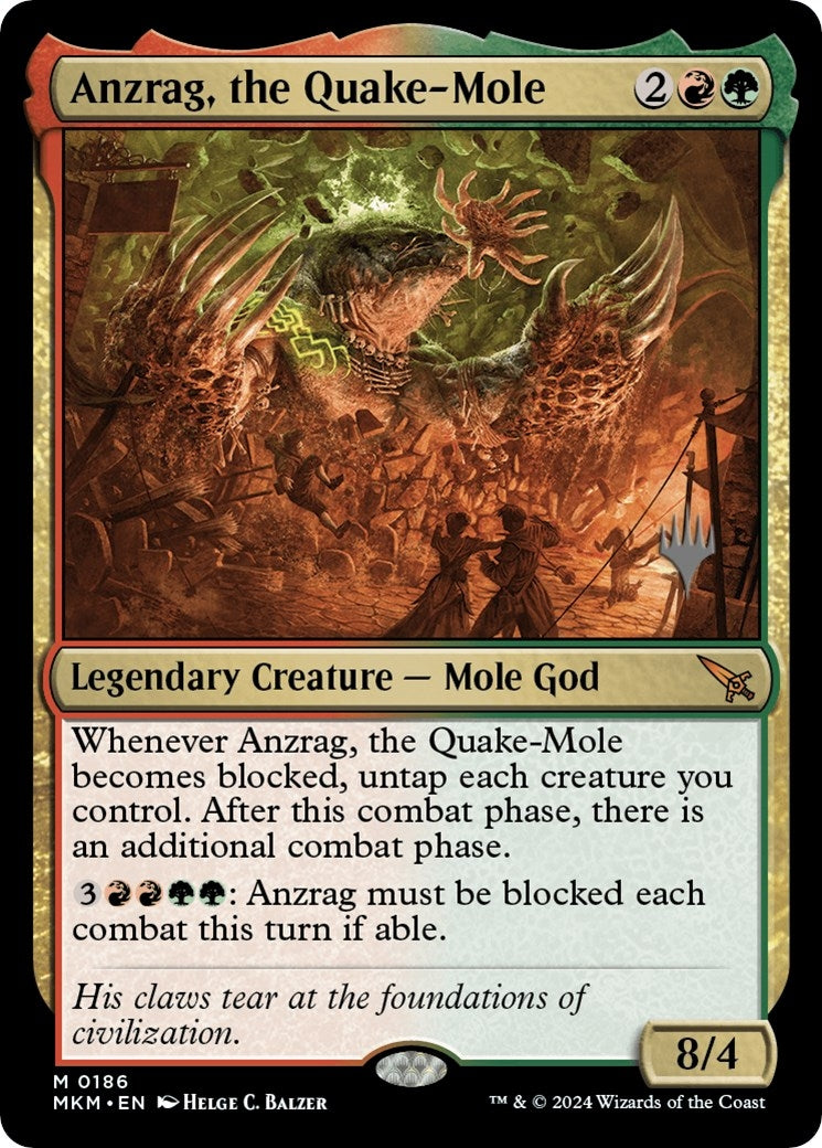 Image for Anzrag, the Quake-Mole (Promo Pack: Murders at Karlov Manor) (186) - Magic: The Gathering
