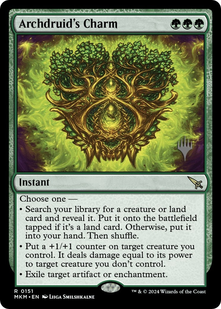 Image for Archdruid's Charm (Promo Pack: Murders at Karlov Manor) (151) - Magic: The Gathering