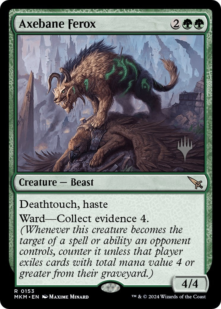Image for Axebane Ferox (Promo Pack: Murders at Karlov Manor) (153) - Magic: The Gathering