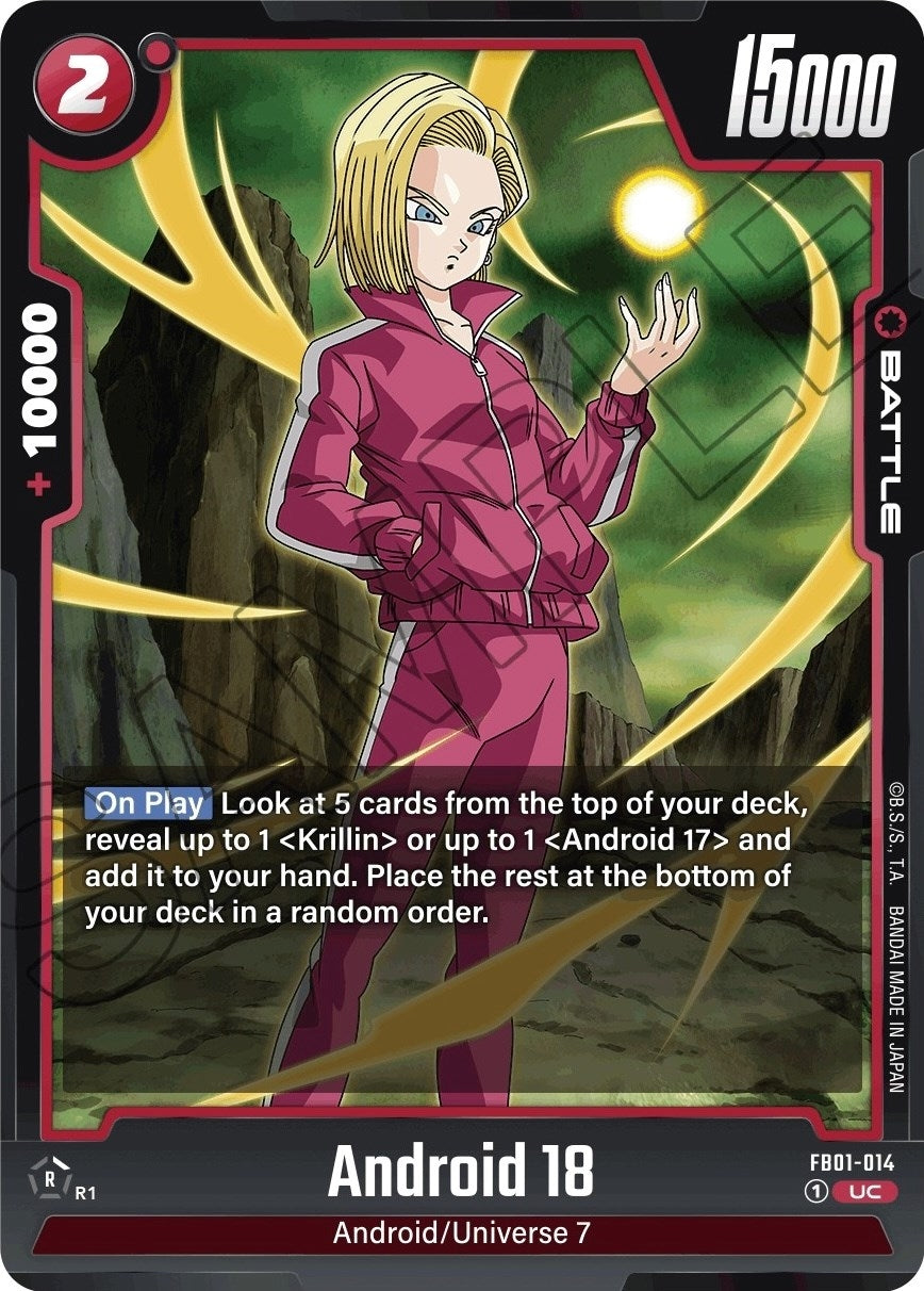 Image for Android 18 - FB01-014 (Awakened Pulse) (FB01-014) - Dragon Ball Super: Fusion World