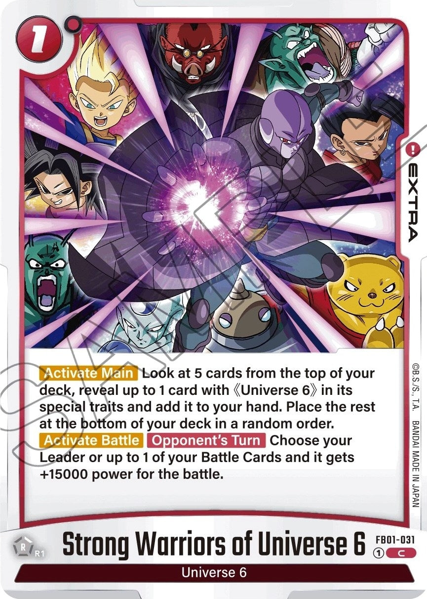 Image for Strong Warriors of Universe 6 (Awakened Pulse) (FB01-031) - Dragon Ball Super: Fusion World