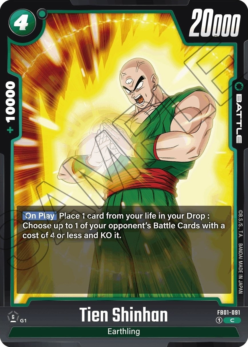 Image for Tien Shinhan - FB01-091 (Awakened Pulse) (FB01-091) - Dragon Ball Super: Fusion World