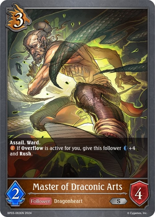 Image for Master of Draconic Arts (BP03: Flame of Laevateinn) (BP03-063EN) - Shadowverse: Evolve