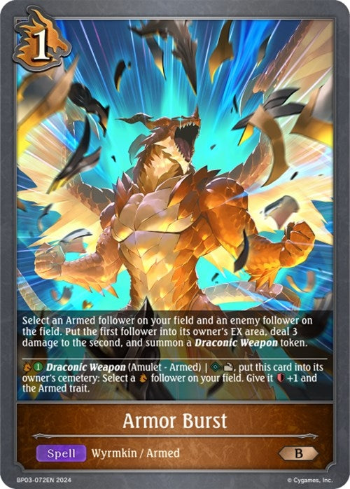 Image for Armor Burst (BP03: Flame of Laevateinn) (BP03-072EN) - Shadowverse: Evolve