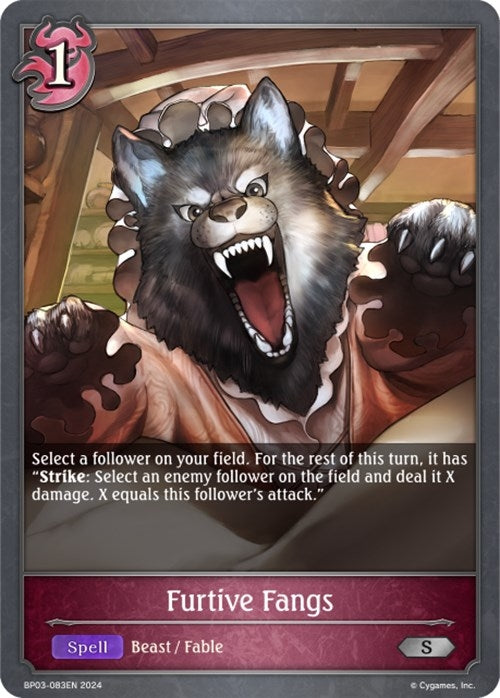 Image for Furtive Fangs (BP03: Flame of Laevateinn) (BP03-083EN) - Shadowverse: Evolve