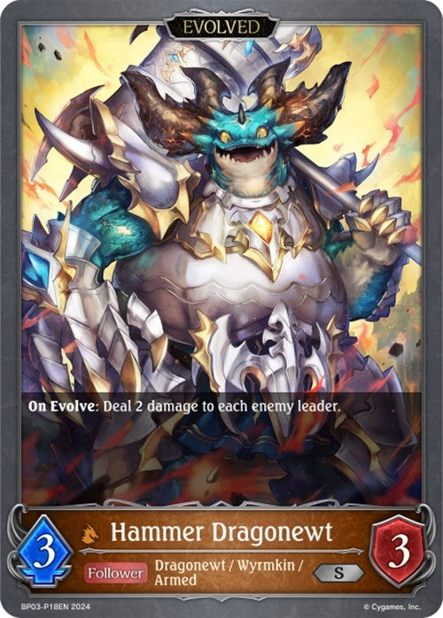 Image for Hammer Dragonewt - P18EN (Foil) (BP03: Flame of Laevateinn) (BP03-P18EN) - Shadowverse: Evolve