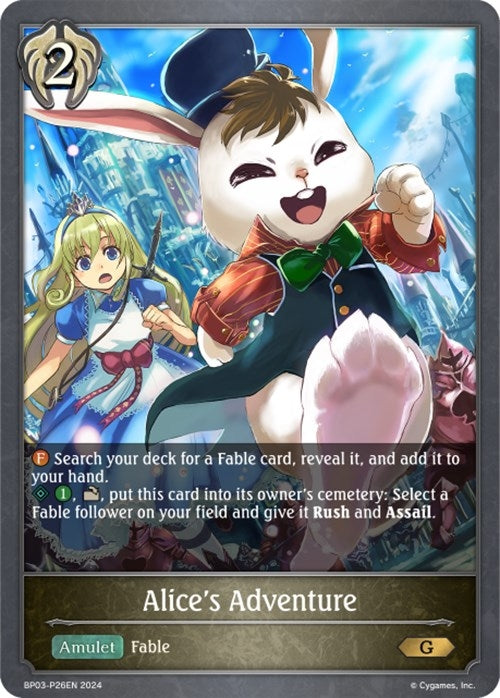 Image for Alice's Adventure - P26EN (Foil) (BP03: Flame of Laevateinn) (BP03-P26EN) - Shadowverse: Evolve