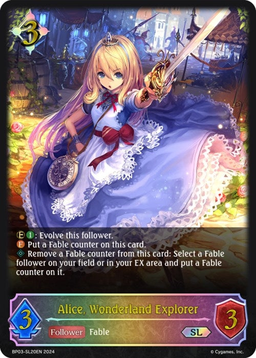 Image for Alice, Wonderland Explorer (SL) (BP03: Flame of Laevateinn) (BP03-SL20EN) - Shadowverse: Evolve