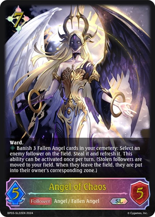 Image for Angel of Chaos (SL) (BP03: Flame of Laevateinn) (BP03-SL22EN) - Shadowverse: Evolve