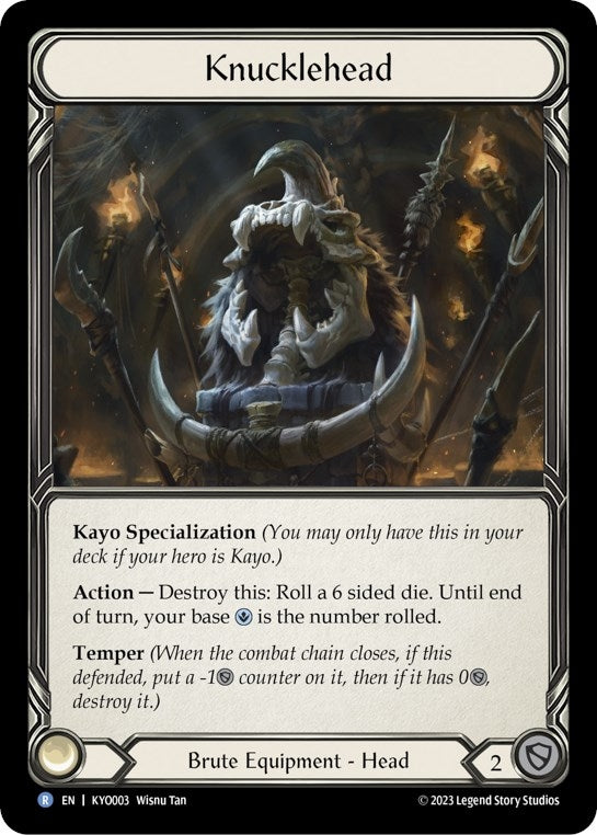 Image for Knucklehead (Blitz Deck: Heavy Hitters - Kayo) (KYO003) - Flesh and Blood TCG