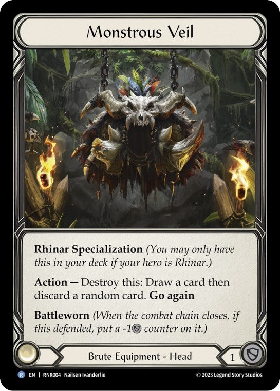 Image for Monstrous Veil (Blitz Deck: Heavy Hitters - Rhinar) (RNR004) - Flesh and Blood TCG