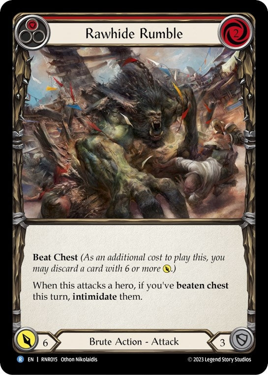 Image for Rawhide Rumble (Red) (Blitz Deck: Heavy Hitters - Rhinar) (RNR015) - Flesh and Blood TCG