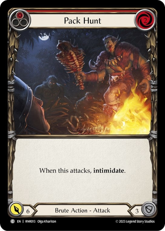 Image for Pack Hunt (Red) (Blitz Deck: Heavy Hitters - Rhinar) (RNR013) - Flesh and Blood TCG