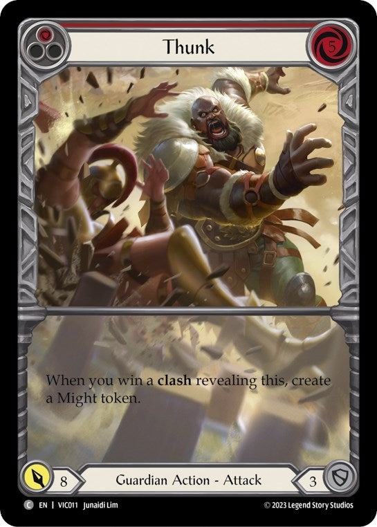 Image for Thunk (Red) (Blitz Deck: Heavy Hitters - Victor) (VIC011) - Flesh and Blood TCG