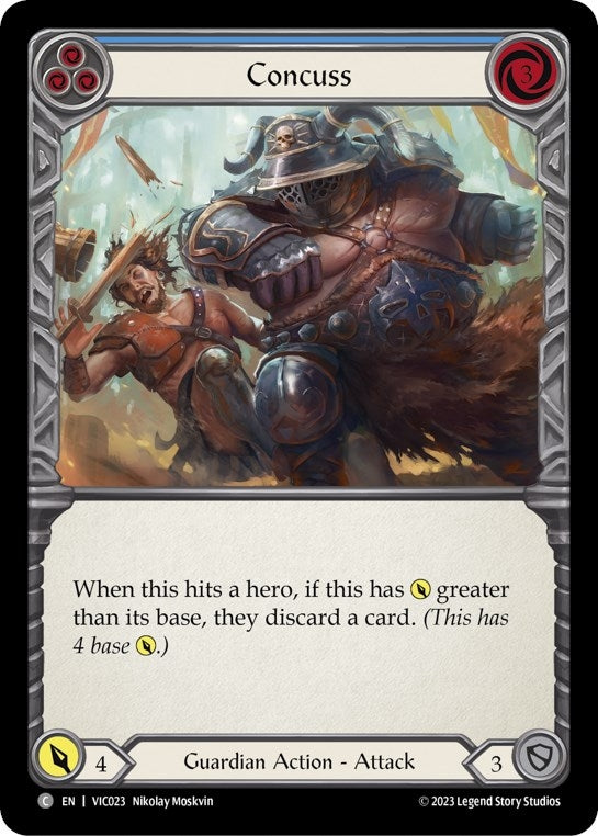 Image for Concuss (Blue) (Blitz Deck: Heavy Hitters - Victor) (VIC023) - Flesh and Blood TCG