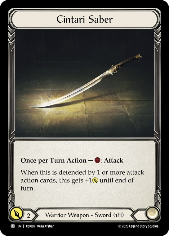 Image for Cintari Saber (Blitz Deck: Heavy Hitters - Kassai) (KSI002) - Flesh and Blood TCG