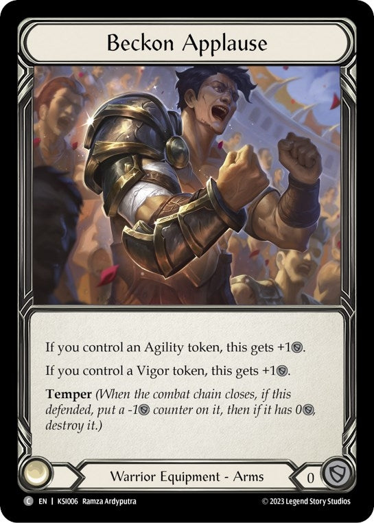 Image for Beckon Applause (Blitz Deck: Heavy Hitters - Kassai) (KSI006) - Flesh and Blood TCG
