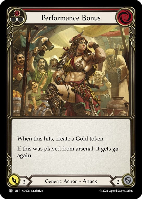 Image for Performance Bonus (Red) (Blitz Deck: Heavy Hitters - Kassai) (KSI008) - Flesh and Blood TCG