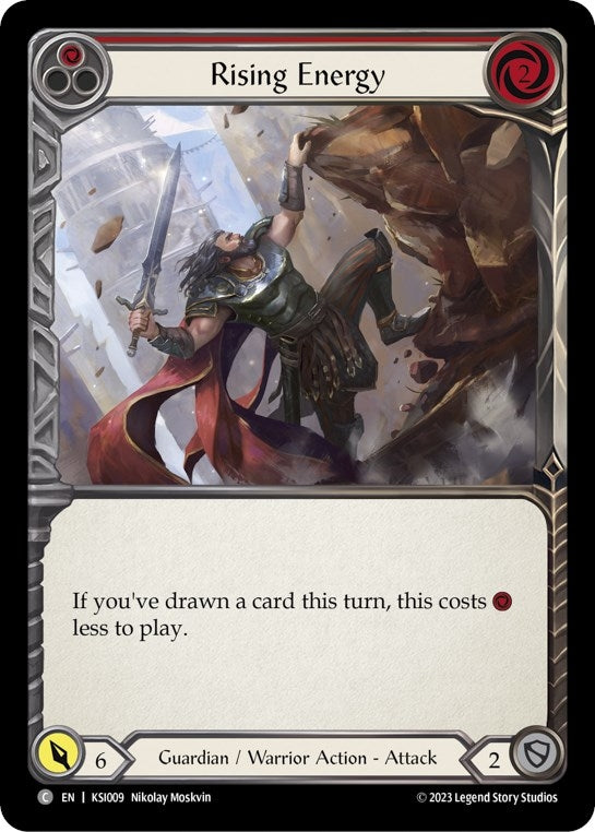 Image for Rising Energy (Red) (Blitz Deck: Heavy Hitters - Kassai) (KSI009) - Flesh and Blood TCG