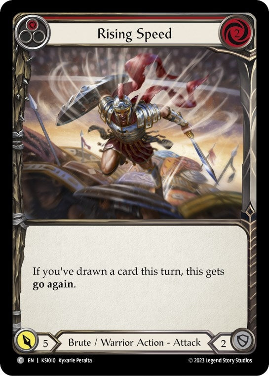 Image for Rising Speed (Red) (Blitz Deck: Heavy Hitters - Kassai) (KSI010) - Flesh and Blood TCG