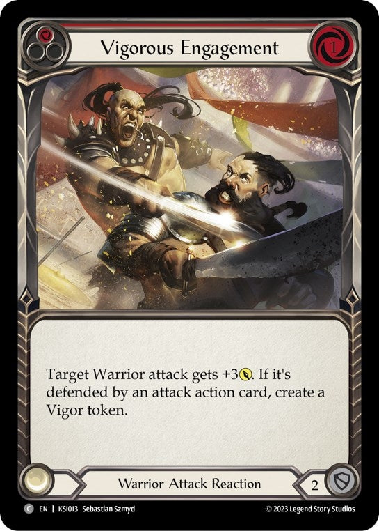 Image for Vigorous Engagement (Red) (Blitz Deck: Heavy Hitters - Kassai) (KSI013) - Flesh and Blood TCG