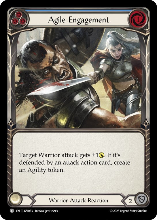 Image for Agile Engagement (Blue) (Blitz Deck: Heavy Hitters - Kassai) (KSI023) - Flesh and Blood TCG