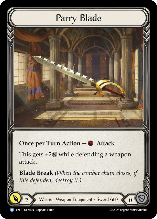 Image for Parry Blade (Blitz Deck: Heavy Hitters - Olympia) (OLA003) - Flesh and Blood TCG