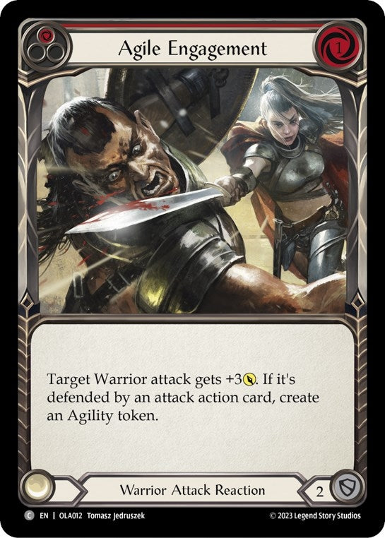 Image for Agile Engagement (Red) (Blitz Deck: Heavy Hitters - Olympia) (OLA012) - Flesh and Blood TCG