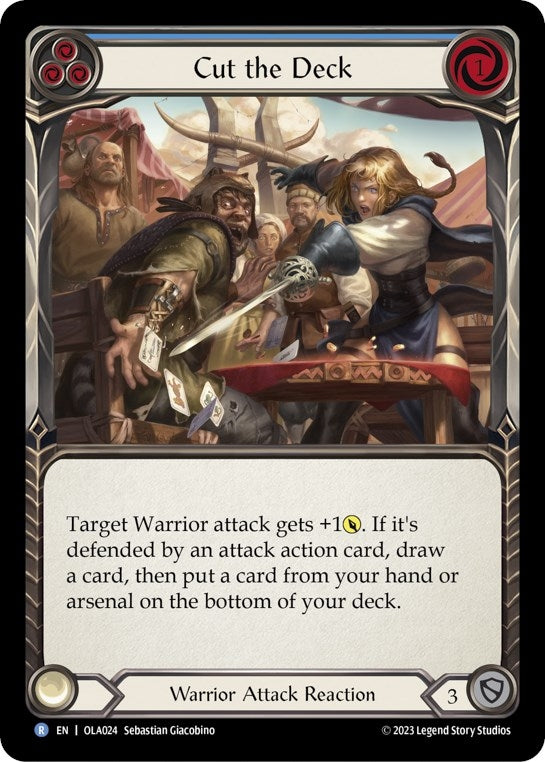 Image for Cut the Deck (Blue) (Blitz Deck: Heavy Hitters - Olympia) (OLA024) - Flesh and Blood TCG