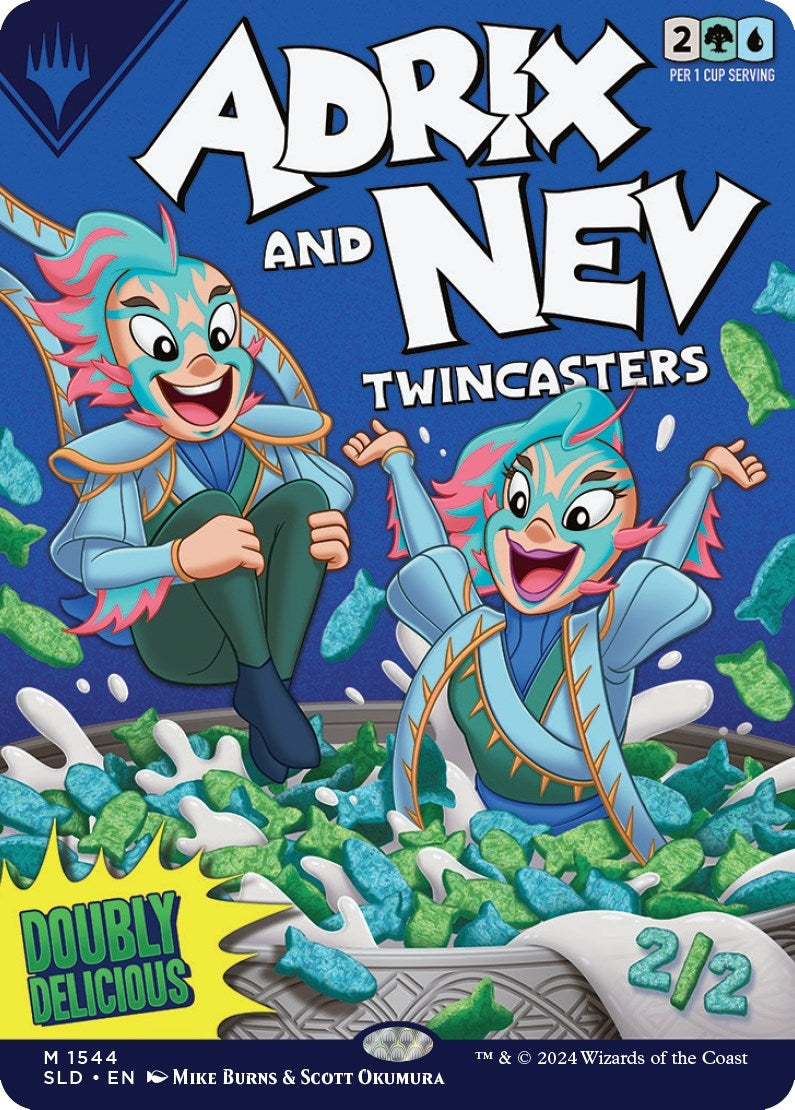 Image for Adrix and Nev, Twincasters (Secret Lair Drop Series) (1544) - Magic: The Gathering