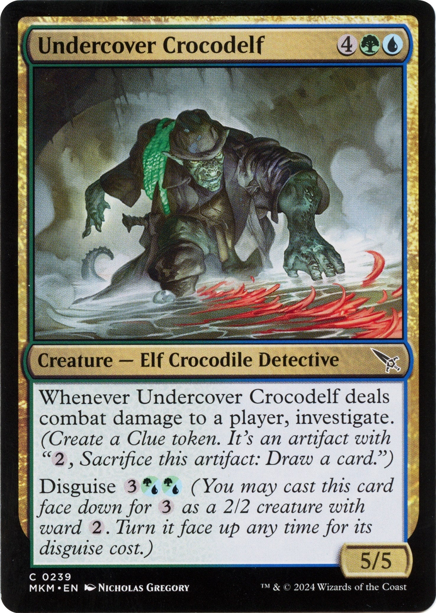 Image for Undercover Crocodelf (b) (Murders at Karlov Manor) (239) - Magic: The Gathering