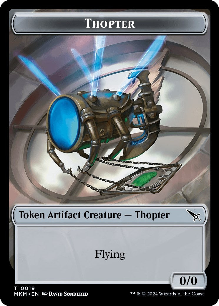 Image for Thopter Token (0019) (Murders at Karlov Manor) (19) - Magic: The Gathering