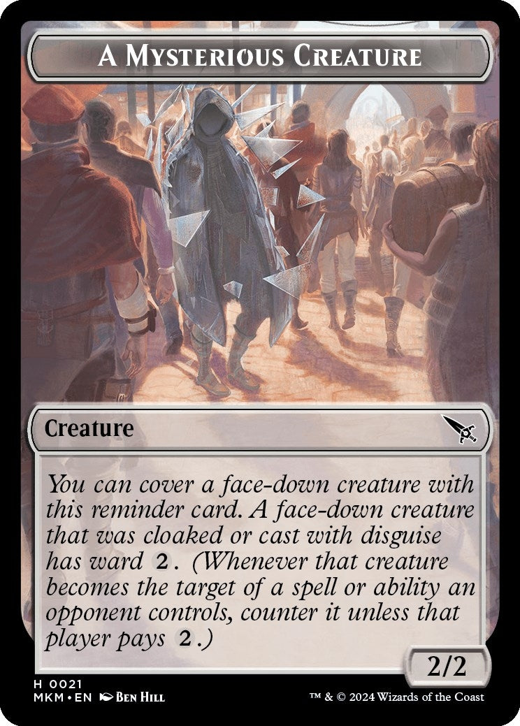 Image for A Mysterious Creature Token (Murders at Karlov Manor) (21) - Magic: The Gathering