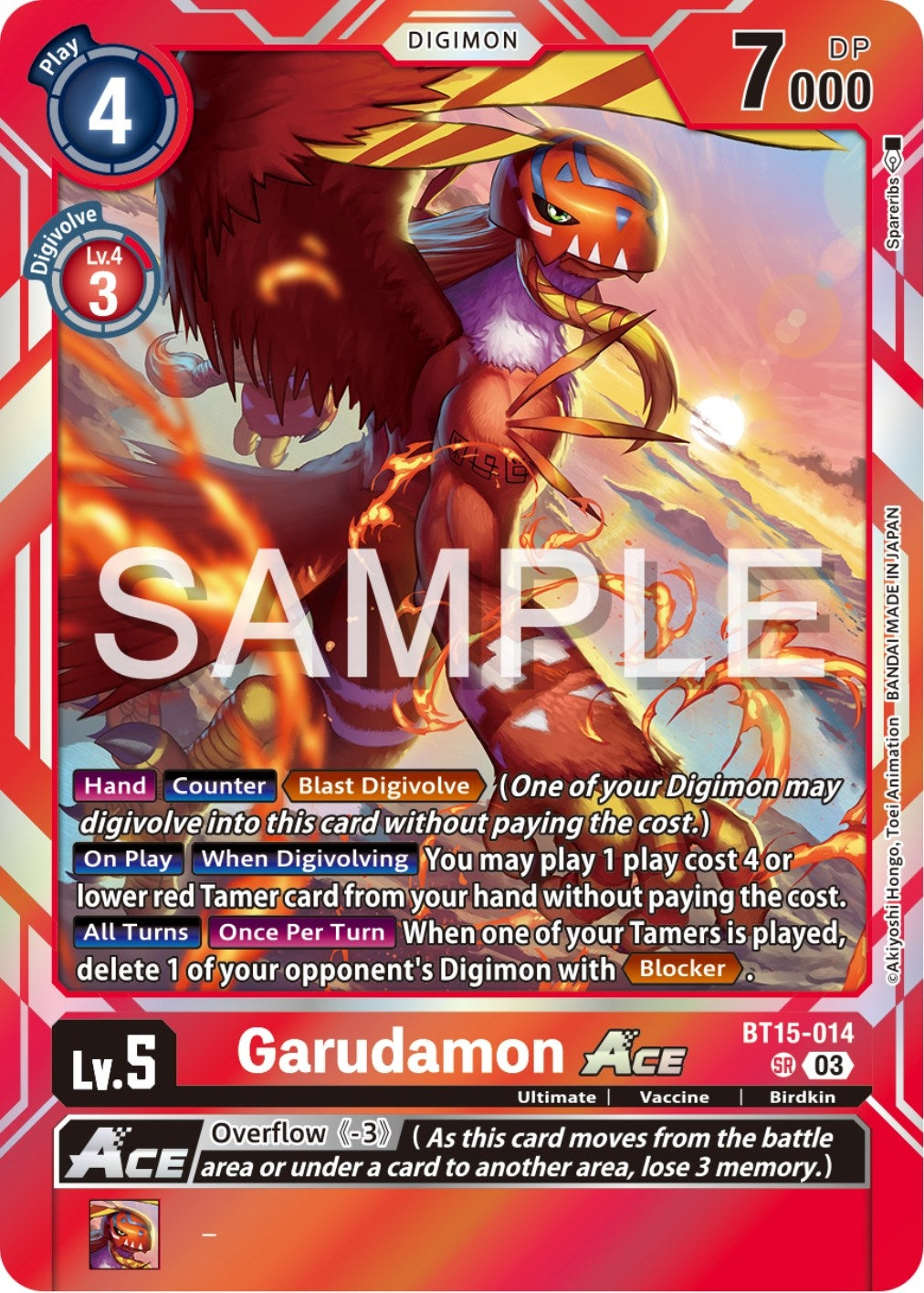 Image for Garudamon ACE (BT15) (15014)