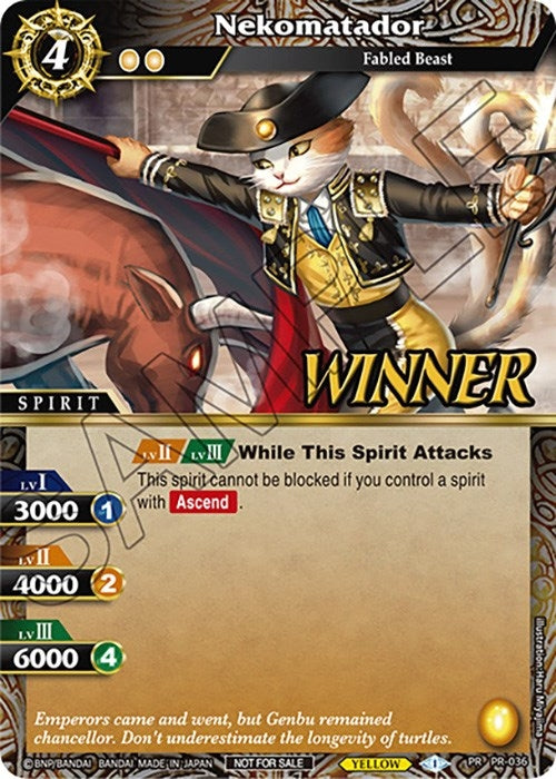 Image for Nekomatador (Tournament Pack Vol. 4 -Winner-) (Launch & Event Promos) (PR-036) - Battle Spirits Saga