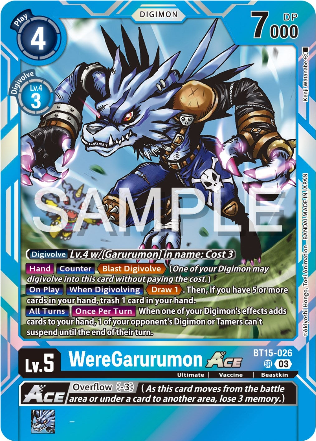 Image for WereGarurumon ACE (BT15) (15026)