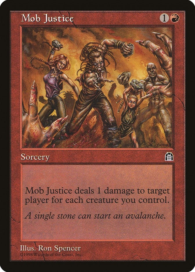 Image for Mob Justice (Stronghold) - Magic: The Gathering