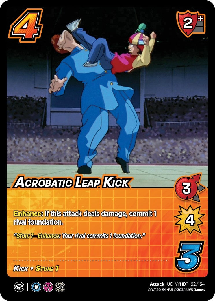 Image for Acrobatic Leap Kick (Yu Yu Hakusho: Dark Tournament) (92/154) - UniVersus