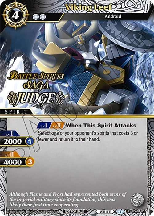 Image for Viking Leef (Judge Pack Vol. 4) (Launch & Event Promos) (BSS04-057) - Battle Spirits Saga