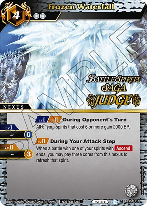 Image for Frozen Waterfall (Judge Pack 2024 Vol. 1) (Launch & Event Promos) (BSS04-111) - Battle Spirits Saga