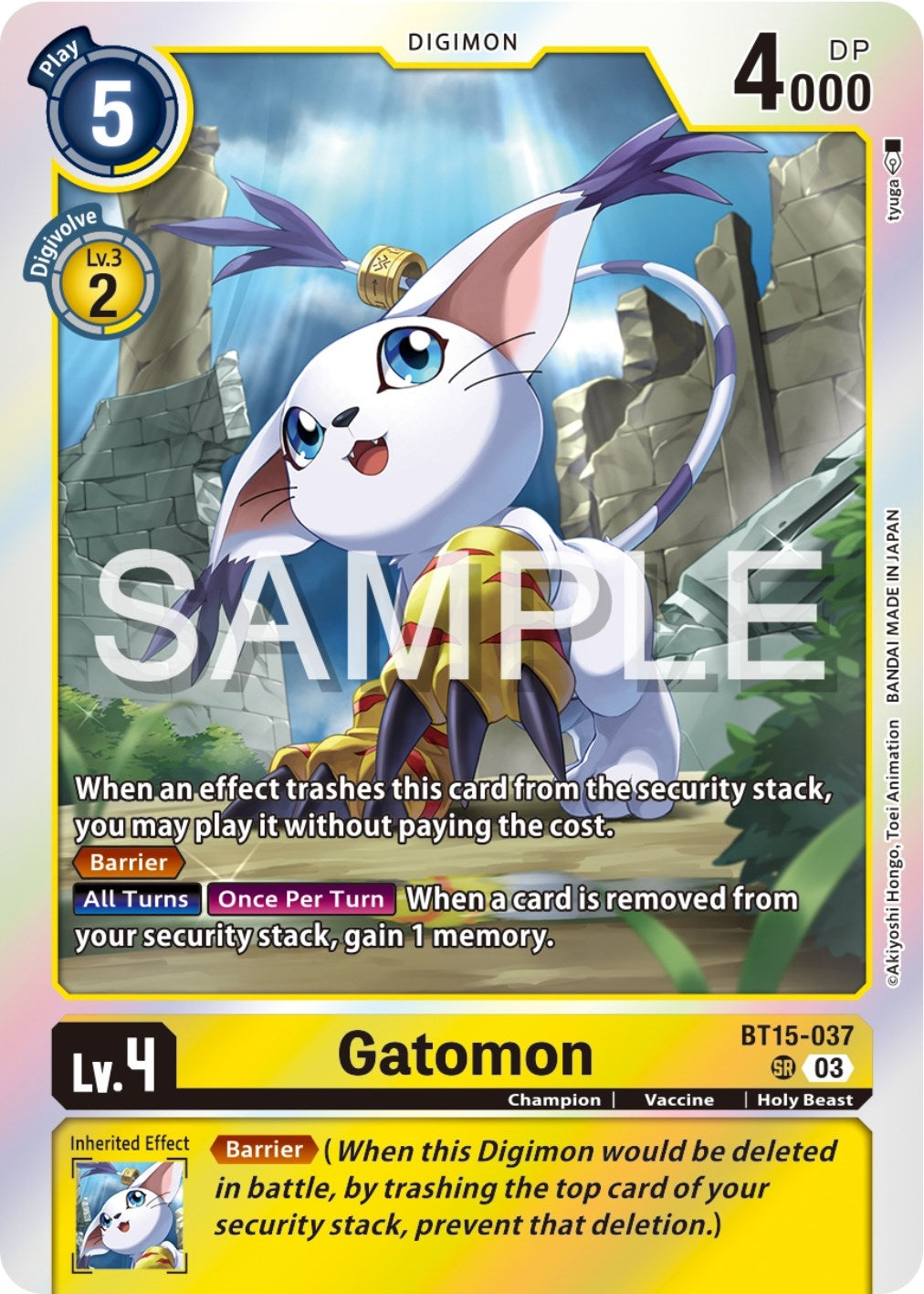 Image for Gatomon (BT15) (15037)