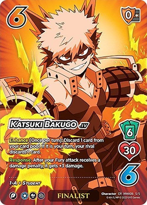Image for Katsuki Bakugo (Hero League Championship 2023 Chrome Rare - Finalist) (UniVersus: My Hero Academia Promo Cards) (5/5) - UniVersus
