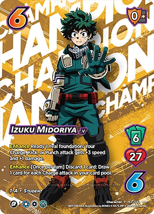 Image for Izuku Midoriya (Hero League Championship 2023 - Champion) (UniVersus: My Hero Academia Promo Cards) (HLC2023 1/6) - UniVersus