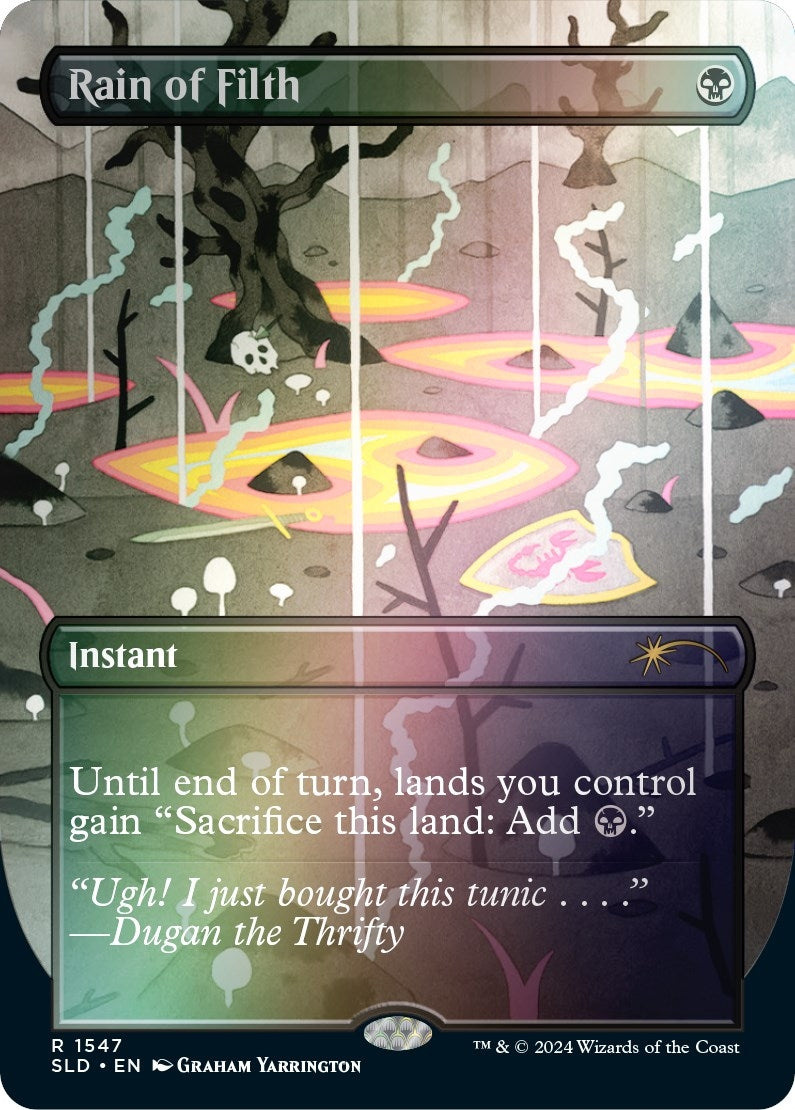 Image for Rain of Filth (Rainbow Foil) (Secret Lair Drop Series) (1547) - Magic: The Gathering
