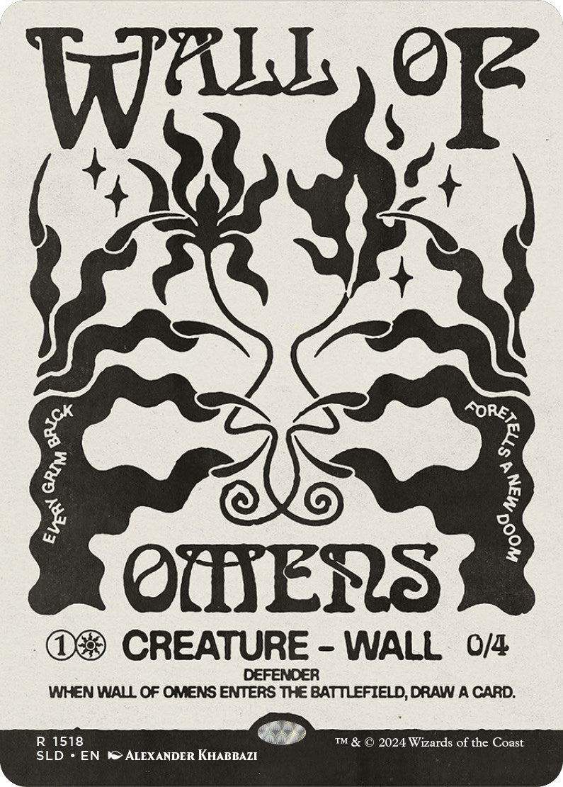 Image for Wall of Omens (Secret Lair Drop Series) (1518) - Magic: The Gathering