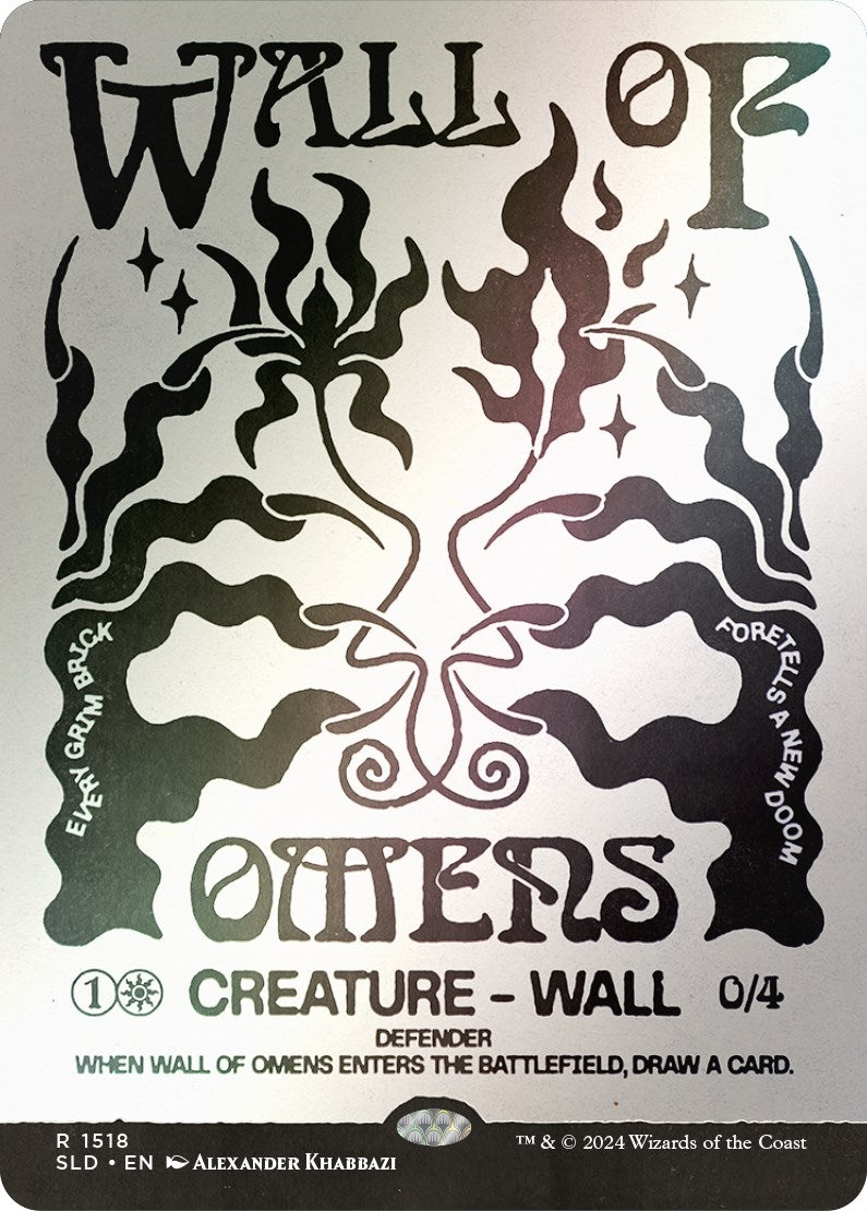 Image for Wall of Omens (Rainbow Foil) (Secret Lair Drop Series) (1518) - Magic: The Gathering
