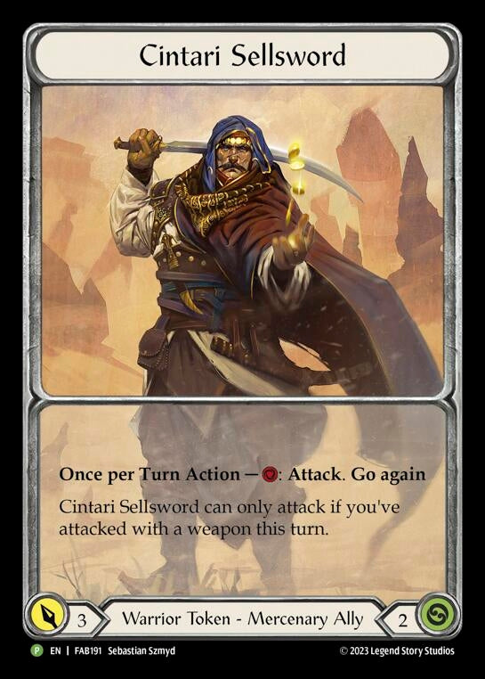 Image for Cintari Sellsword - FAB191 (Flesh and Blood: Promo Cards) (FAB191) - Flesh and Blood TCG
